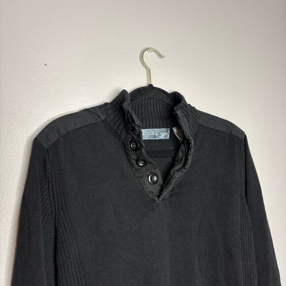 Oscar de la Renta black 100% cotton sweater women’s size medium black label - Picture 2 of 6